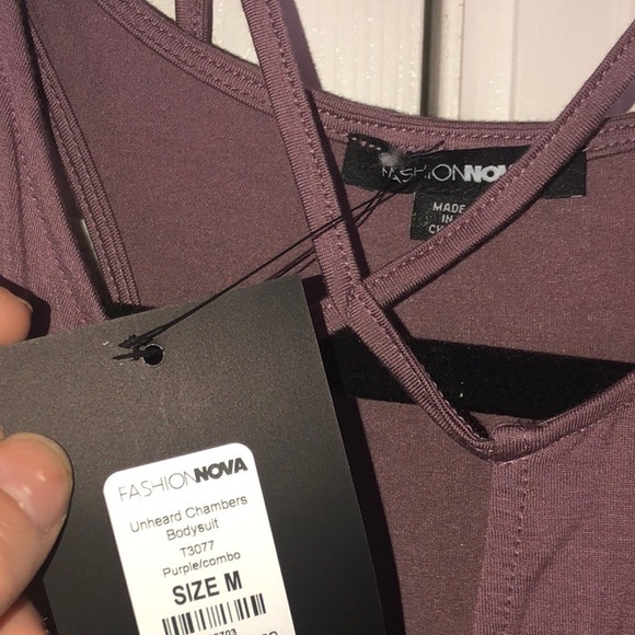 Fashion Nova Purple Bodysuit - Picture 4 of 4